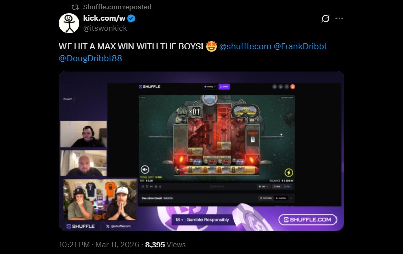 Twitter W Shuffle Max Win